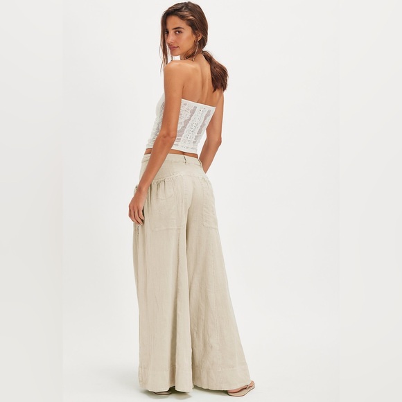 Free People Flowy Wide Leg Pants - Picture 4 of 12